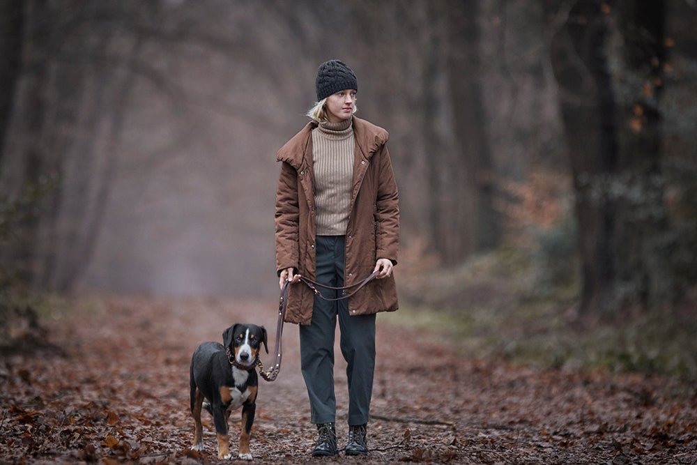 Fettlederleine 3 - fach verstellbar - ammi® for Dogs