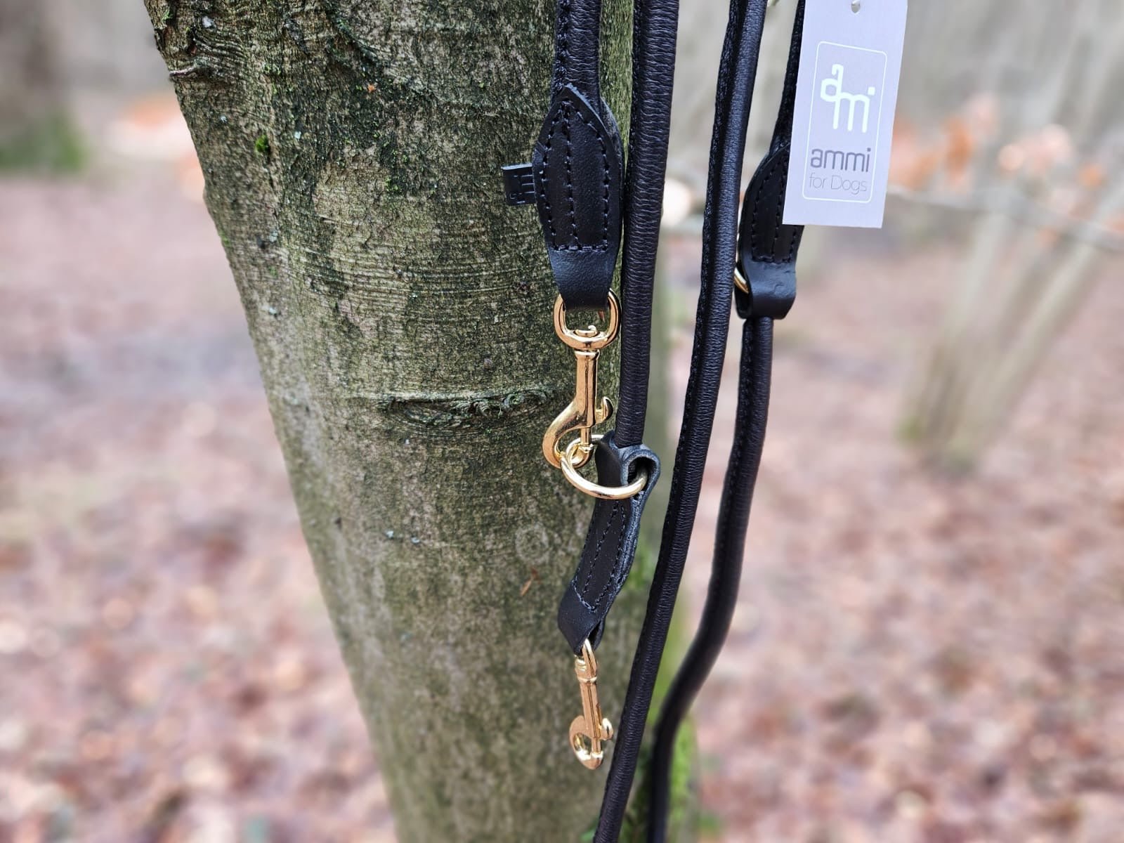 Hirschlederleine verstellbar - ammi® for Dogs